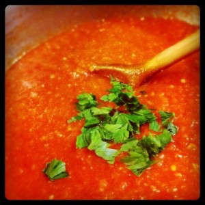 molho de tomate caseiro