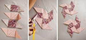 passo a passo apoio de mesa de origami