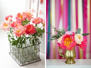 flores na decoração