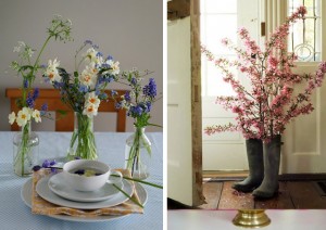 flores na decoração