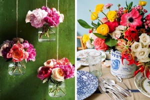 flores na decoração
