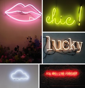 letreiros neon na decoração