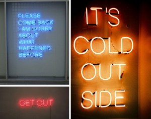 letreiros neon na decoração