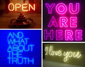 letreiros neon na decoração