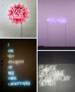 letreiros neon na decoração