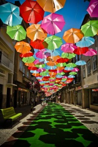 sombrinhas coloridas
