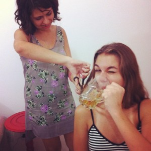 corte de cabelo durante