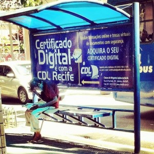 andando pro trabalho