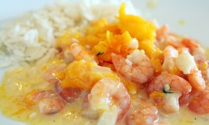 camarao na moranga